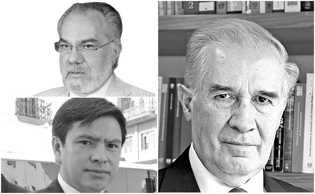 En la imagen José de Jesús Orozco, Francisco Burgoa y Diego Valadés. Fotos: Arcivo El Universal
