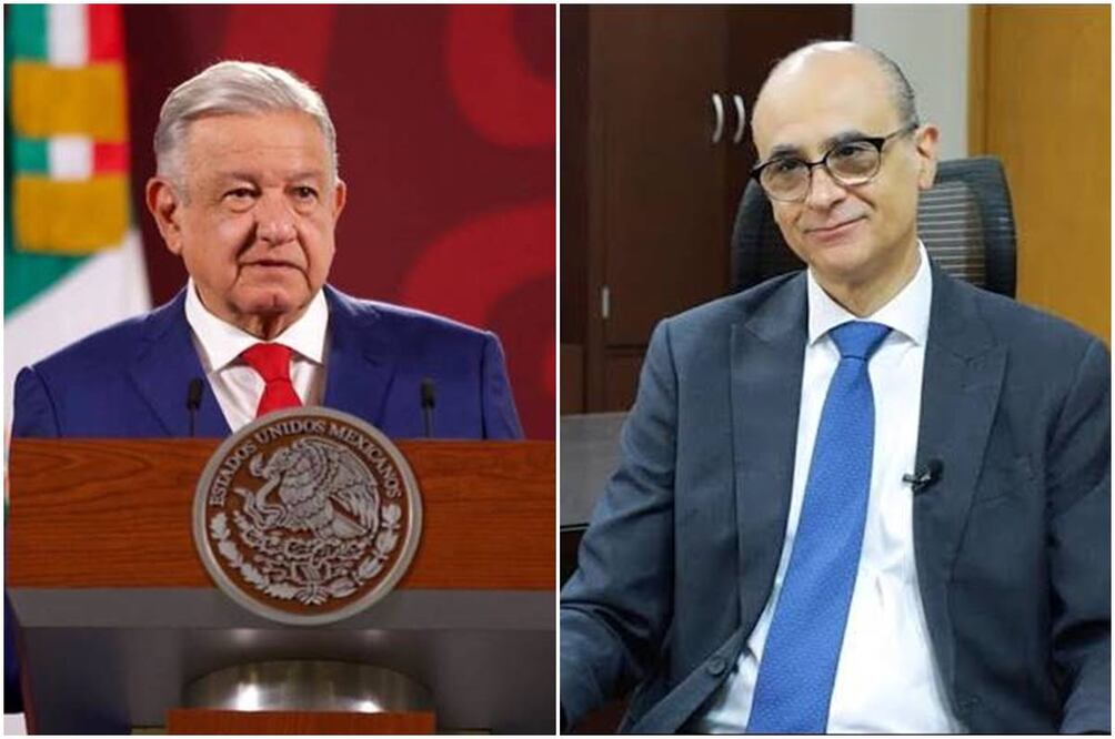 El presidente Andrés Manuel López Obrador y el consejero Martín Faz. Foto: Especial