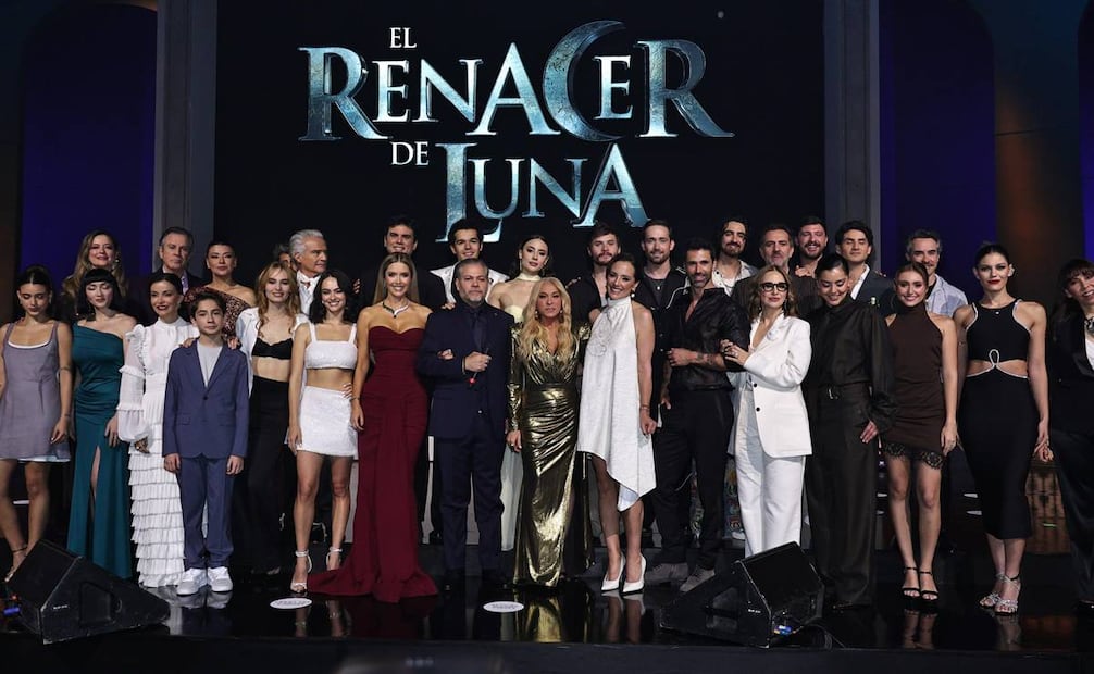 Elenco de la telenovela "El renacer de Luna".  
Clasos/photo/Alfonso Manzano/