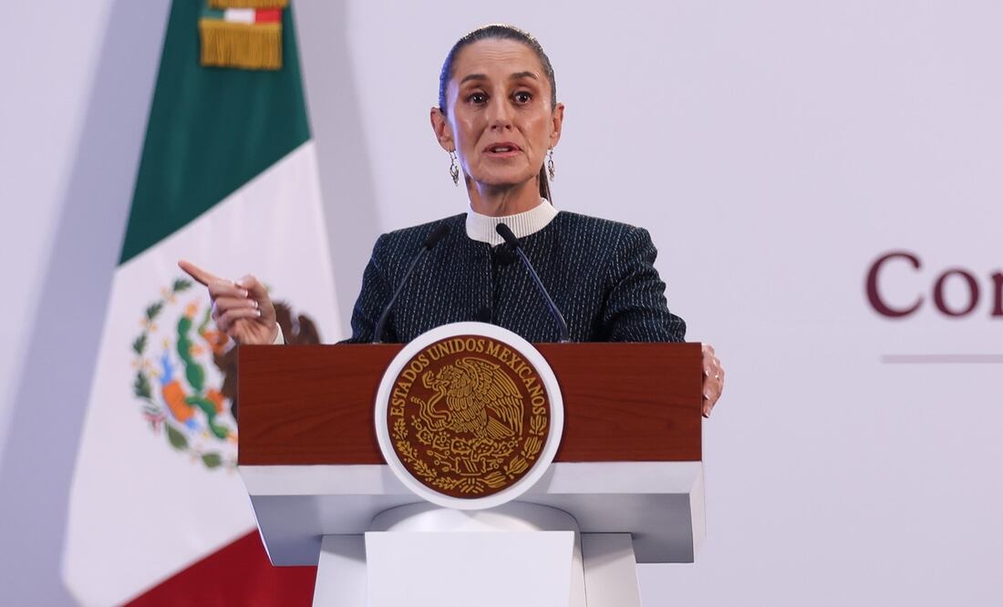 Conferencia matutina de la presidenta Claudia Sheinbaum Pardo, este 31 de octubre, desde Palacio Nacional. Foto :Hugo Salvador/ El Universal