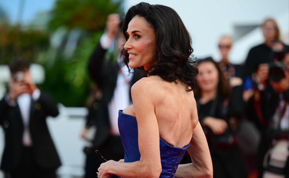 La actriz y productora estadounidense Demi Moore, miembro del jurado, llega a la proyección de la película "La Bola Negra" en la 79ª edición del Festival de Cine de Cannes.
Foto de Olivier CHASSIGNOLE / AFP.