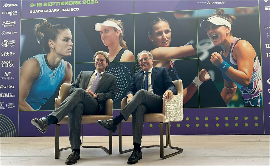 ‘Guadalajara ya es capital del mejor tenis del mundo’, señaló Gustavo Santoscoy padre en la presentación del GDL Open 500 / FOTO: Bruno Luna