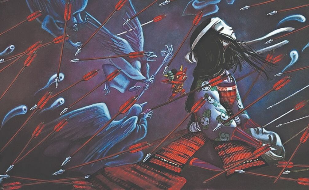 Además de los cuentos, el libro contiene una sección de juegos, glosario y notas de términos japoneses, así como ilustraciones desplegables entre sus páginas. Imágenes: HISTORIAS DE MUJERES SAMURÁIS, EDELVIVES