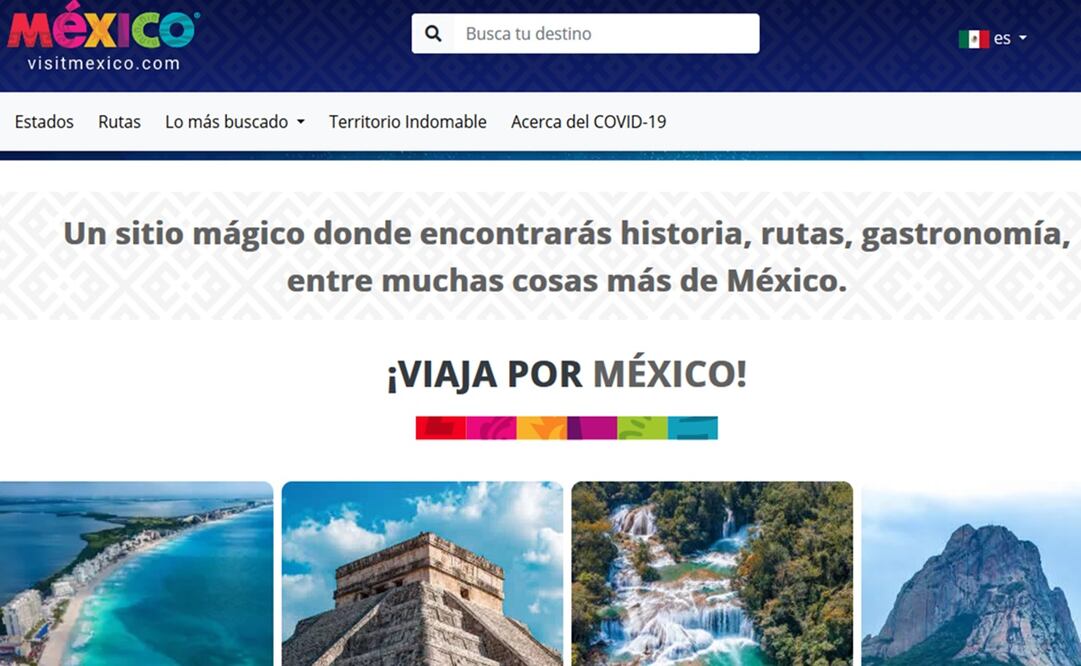 Foto: captura de pantalla del sitio: https://www.visitmexico.com/