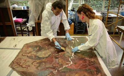 INAH restaura pinturas del siglo XVIII dañadas por el 19-S