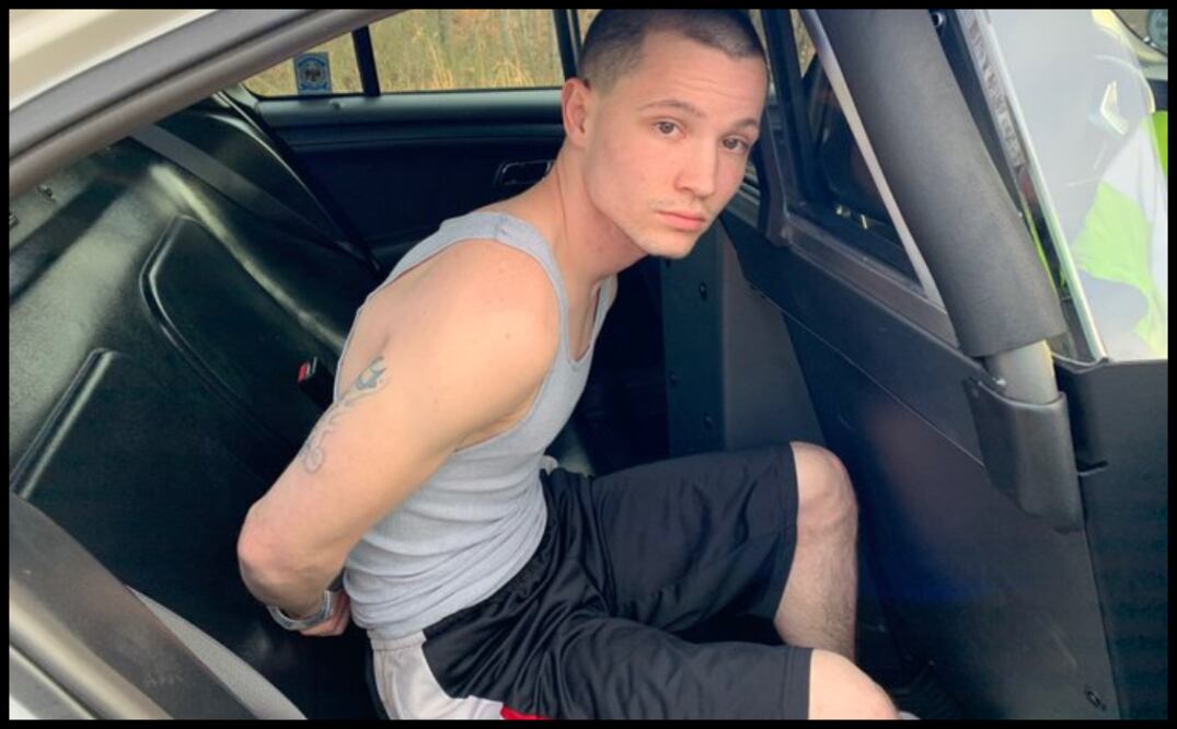 Michael Mosley, sospechoso del asesinato de Clayton Beathard, durante su captura (Twitter @MNPDNashville)