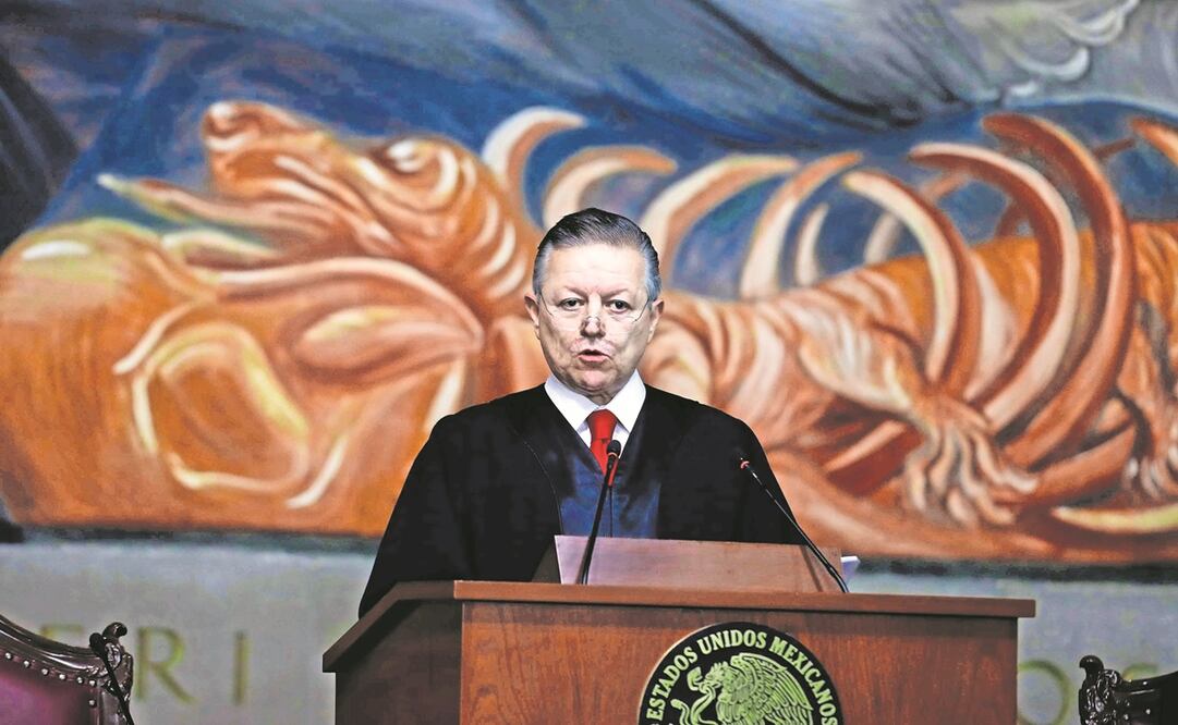 Arturo Zaldívar dijo que la diferencia de opiniones en el debate sobre la revocación confirma la independencia de la Corte. Foto: ARCHIVO EL UNIVERSAL