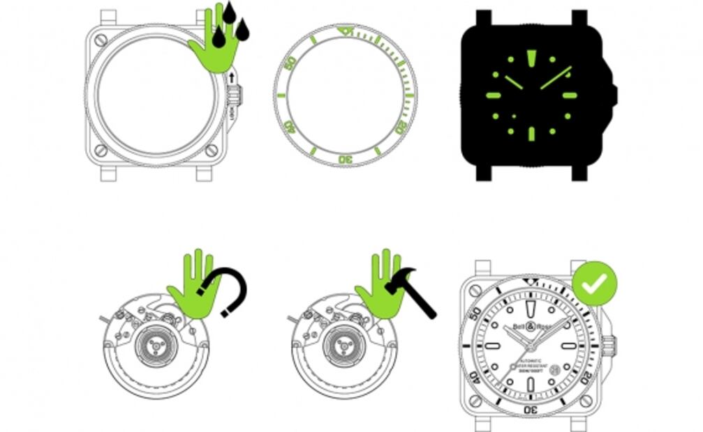 BR 03 Diver Military, paso de gigante