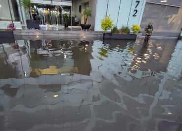Fuertes lluvias provocan encharcamientos en Álvaro Obregón y Coyoacán