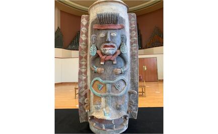 México recupera urna maya de "alto valor histórico"; está en colegio de Michigan