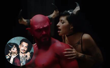 Unos cuernos y un vestido rojo Dolce; esto significa el nuevo video de Cazzu, ¿indirecta para Nodal y Ángela Aguilar?