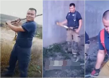 Supuestos bomberos asesinan a golpes y hachazos a perritos en Monclova, Coahuila