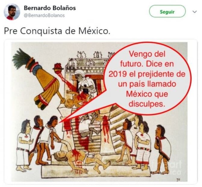 Los memes de AMLO, el Rey de España y la Conquista
