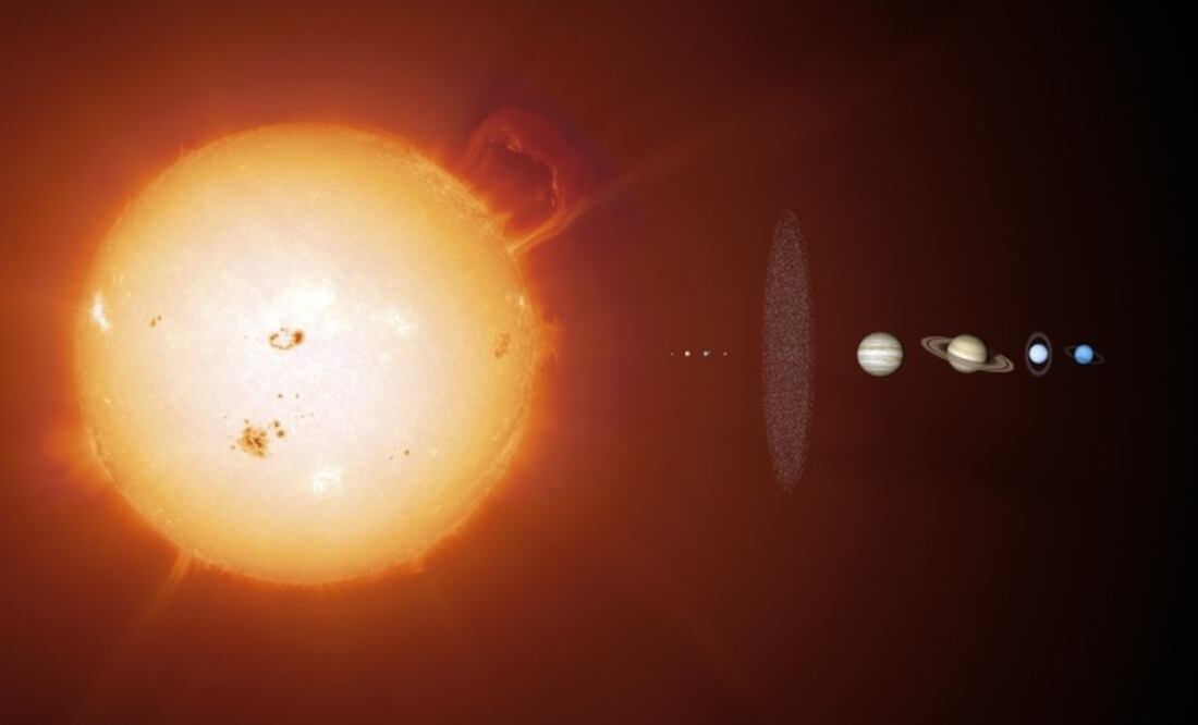 Las manchas solares son una de las características principales de la actividad de los ciclos solares. Imagen: BBC