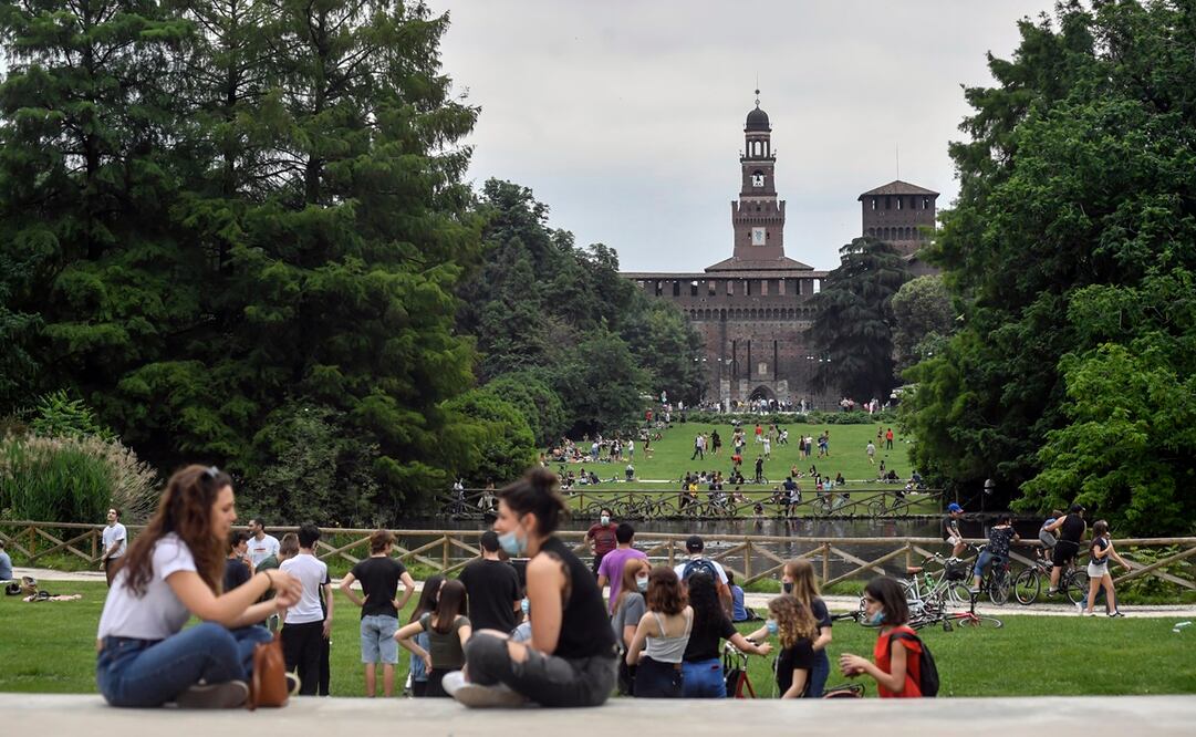 Personas en Central Park luego del confinamiento . Foto: AP