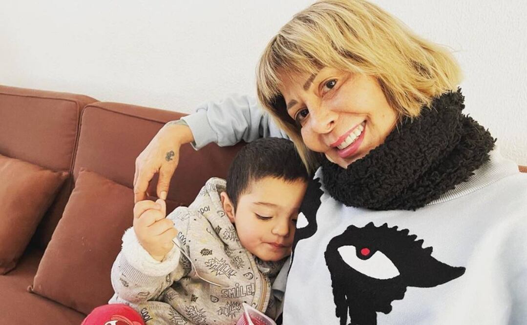 Alejandra Guzmán y su subrino Apolo; se reveló que el menor no es hijo biológico de Luis Enrique.