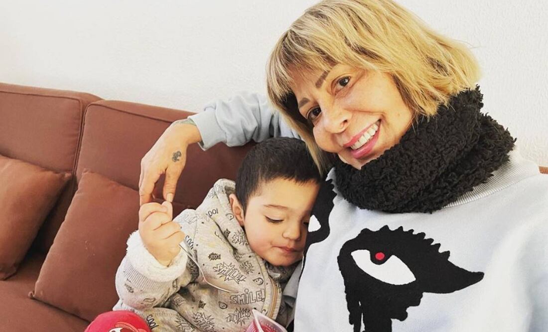 Alejandra Guzmán y su subrino Apolo; se reveló que el menor no es hijo biológico de Luis Enrique.