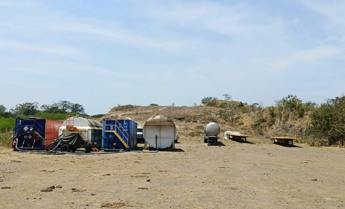 Desmantelan centro huachicolero en Veracruz (20/03/2025). Foto: Especial
