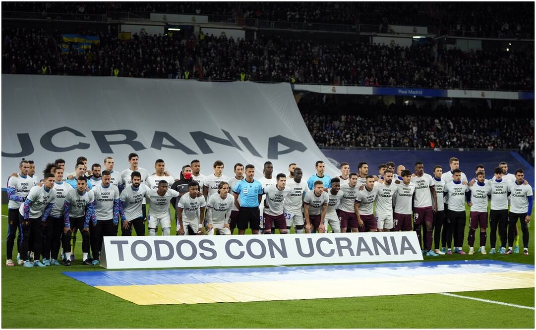 Real Madrid expresa apoyo a los afectados por la guerra, “Todos con Ucrania” / FOTO: AP