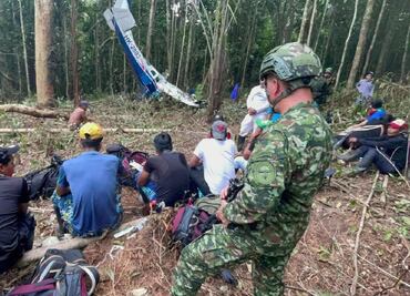Wilson, el perrito de las Fuerzas Armadas que estaría con los niños perdidos en Colombia