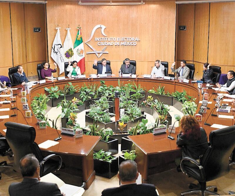 Pleno del Instituto Electoral de la Ciudad de México. Foto: ARCHIVO EL UNIVERSAL