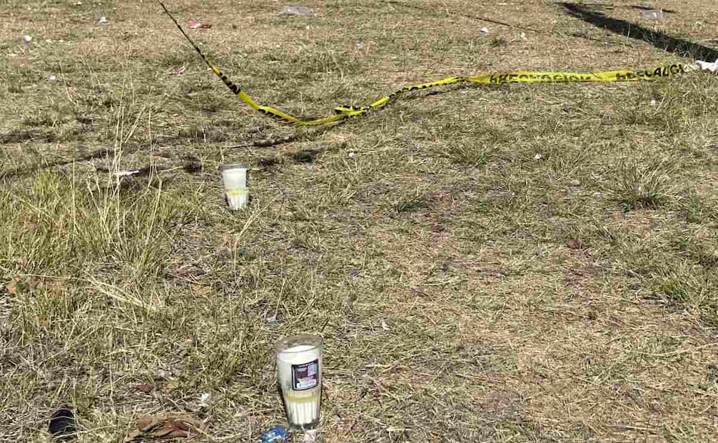 Cancha de futbol donde fue el multihomicidio en Salamanca (28/01/2026). Foto: Especial