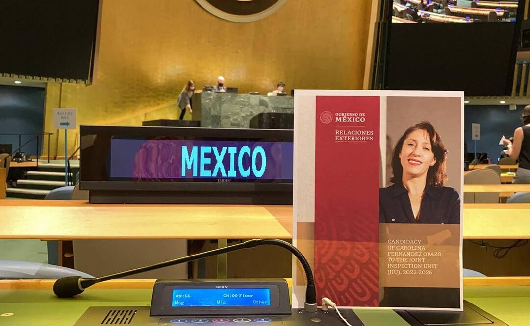 Eligen a Carolina Fernández Opazo para presidir la Dependencia Común de Inspección en las Naciones Unidas / Foto: @SRE_mx