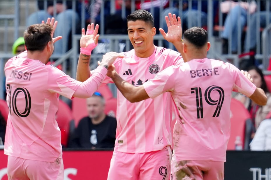 Inter Miami en festejo de gol - Foto: AP