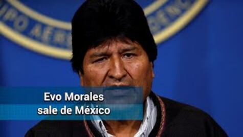 Evo Morales sale de México rumbo a Cuba