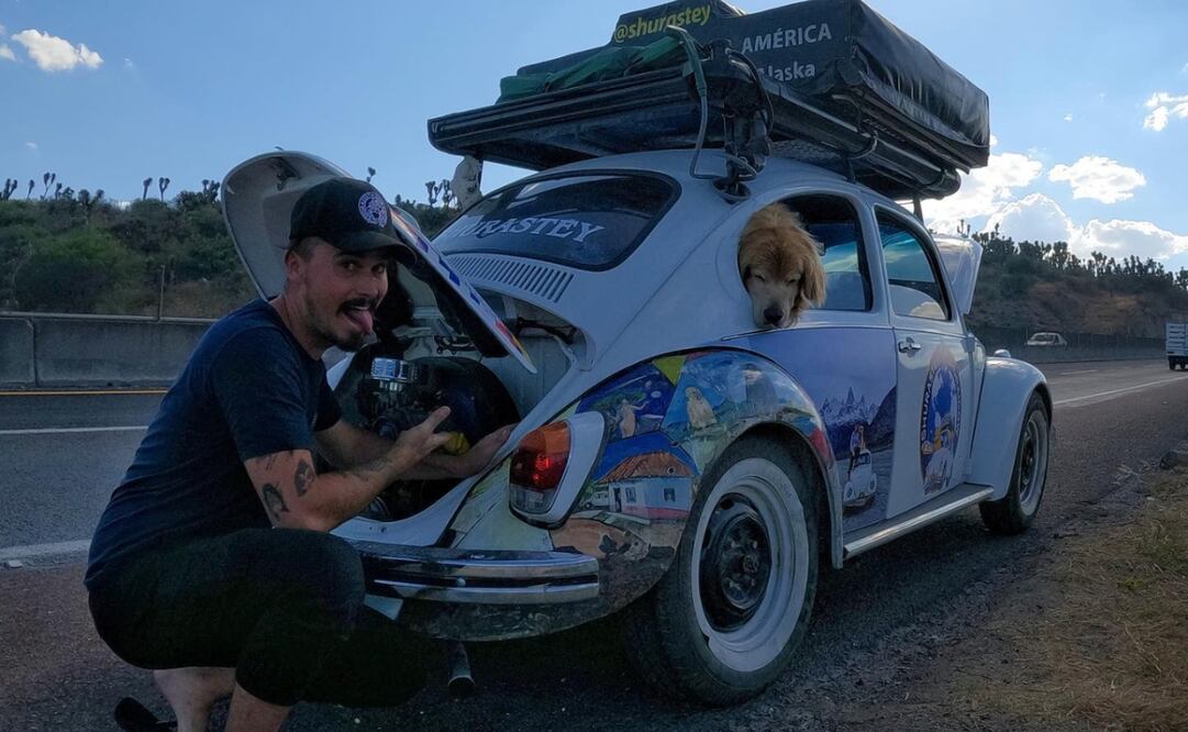 Jesse Kroz documentaba su viaje que inició desde Brasil con la intención de llegar a Alaska. Imagen: Instagram: shurastey_