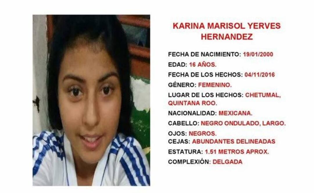 La Fiscalía General del Estado emitió la Alerta Amber en Quintana Roo (Cortesía)