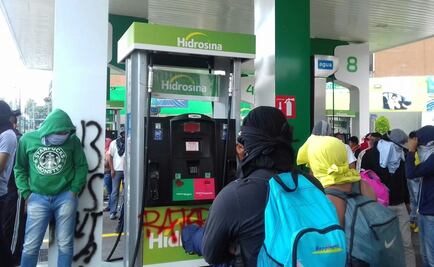 SSP resguarda protestas en gasolinera y Palacio de Bellas Artes