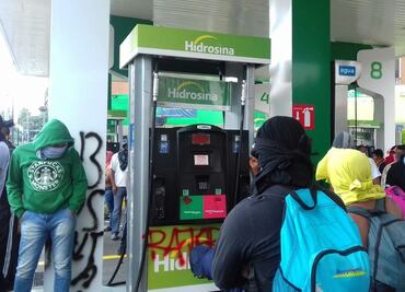 SSP resguarda protestas en gasolinera y Palacio de Bellas Artes
