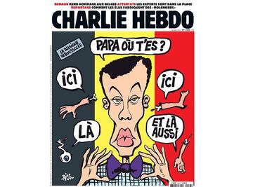 "Charlie Hebdo" se mofa de atentados de Bruselas