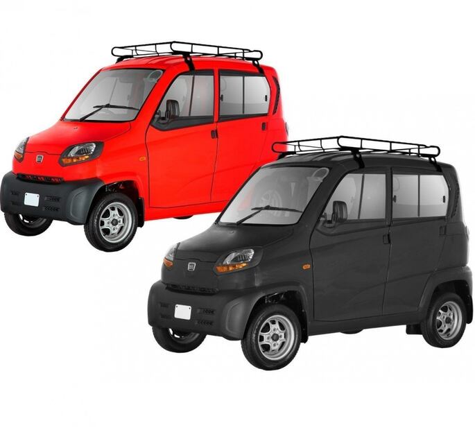 El Bajaj QUTE fue diseñado para las calles compactas de India. Foto: Mototaxis México