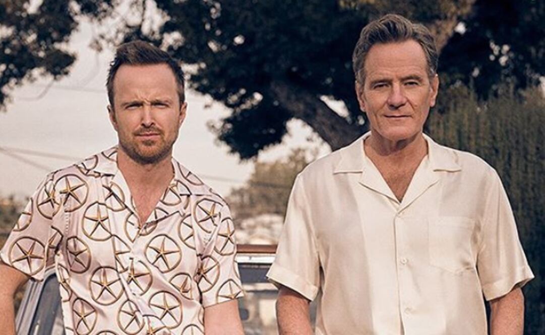 Aaron Paul y Bryan Cranston. Foto: Especial  