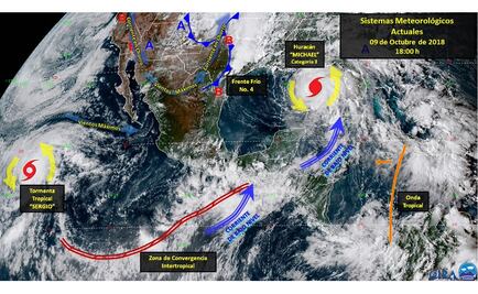 Pronostican lluvias en Baja California Sur por tormenta tropical "Sergio"