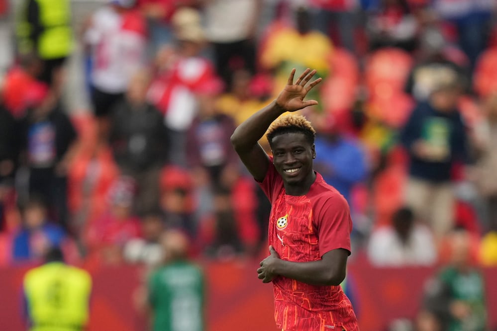Kojo Peprah Oppong, jugador de Ghana, durante el partido de la Fase de Grupos del Mundial de 2026 ante Panamá - Foto: AP