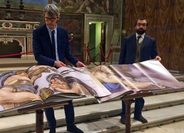 Fotografían la Capilla Sixtina como nunca antes