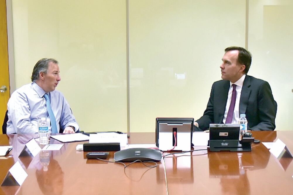 José Antonio Meade y Bill Morneau también abordaron temas del G20. (SHCP)