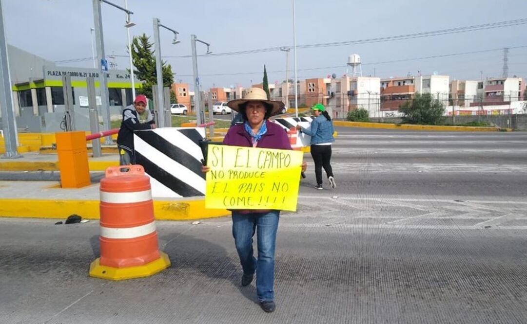 Los manifestantes piden a Andrés Manuel López Obrador no disminuir el presupuesto al desarrollo rural, pues la falta de recursos ha causado la cancelación de programas que incentivaban la producción agropecuaria. Foto: Especial