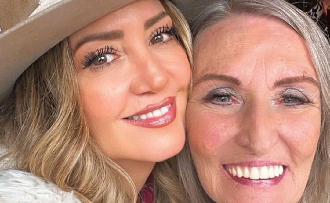 Andrea Legarreta y la señora Myra Milaszenko, madre de Erik Rubín. Foto: Instagram oficial.
