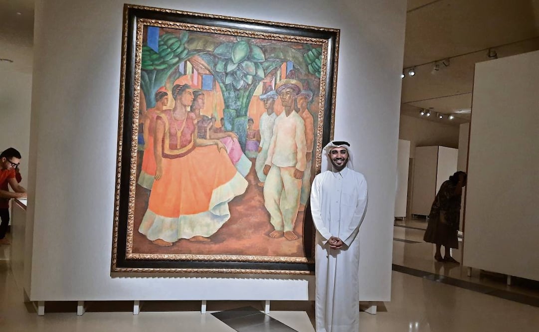 Una obra de Diego Rivera en la
exposición Latinoamericano, para la cual el MALBA prestó al Museo Nacional de Qatar su importante colección. Foto: Frida Juárez / EL UNIVERSAL