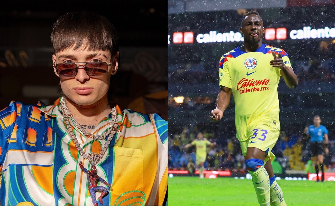 Peso Pluma llena de elogios a Julián Quiñones por el doblete ante Chivas FOTO: ESPECIAL