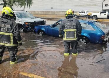 Lluvia y granizada afecta la avenida José López Portillo