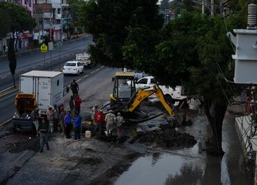 Despliegan operativo para repara fuga de agua en la alcaldía Venustiano Carranza; habrá recorte del suministro en 5 colonias