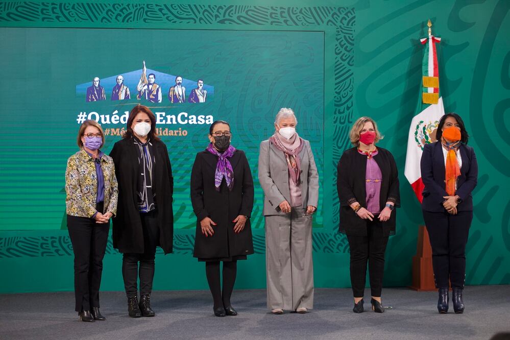 Funcionarias federales del gabinete presidencial. Foto: Archivo/ El Universal