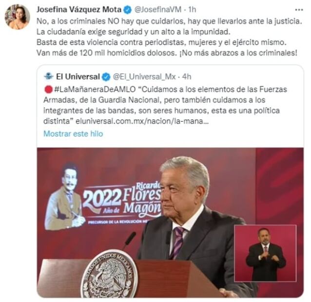 Critican a AMLO por declarar que también cuida a delincuentes porque "son seres humanos"