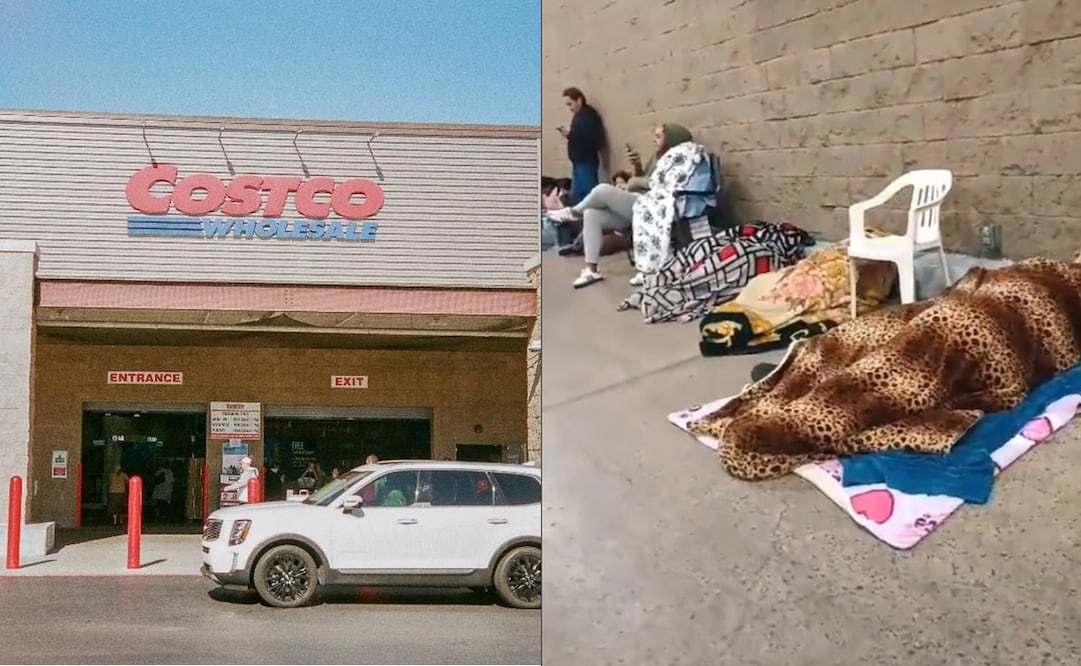 Surgen imágenes de gente durmiendo afuera de Costco. Foto: Captura de pantalla