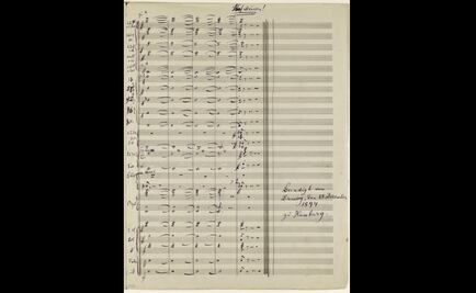 Partitura de Gustav Mahler, la más cara de la historia